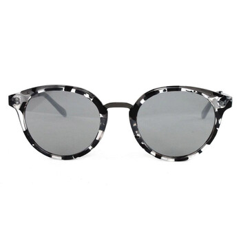 Silver Mirror Round Sunglasses GF0305 56U