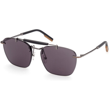 Smoke Mirror Navigator Sunglasses EZ0155 08A