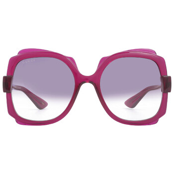 Violet Gradient Irregular Sunglasses GG1431S 003