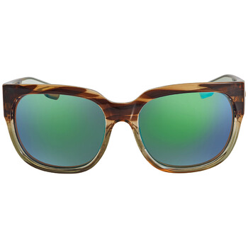 WATERWOMAN 2 Green Mirror Polarized Glass Sunglasses WTR 292 OGMGLP