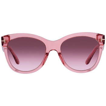 Wallace Pink Brown Gradient Cat Eye Sunglasses FT0870 74F