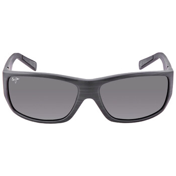 Wassup Polarized Grey Rectangular Sunglasses 12302W