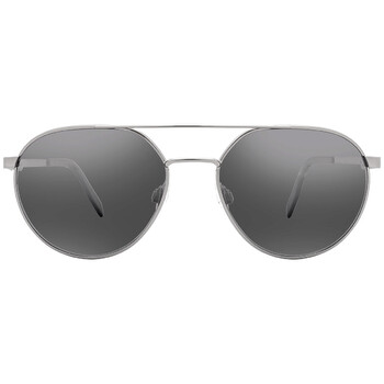 Waterfront Dual Mirror Silver to Black Round Sunglasses DSB83011