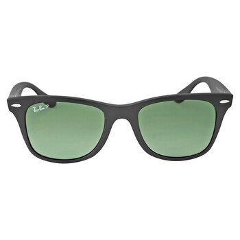 Wayfarer Liteforce Polarized Green Classic G15 Square Sunglasses RB4195 601S9A