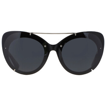 X Linda Farrow Black Cat Eye Sunglasses PL167C1SUN