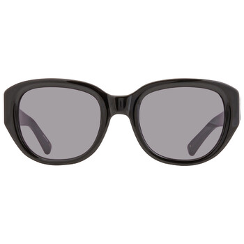 X Linda Farrow Black Oval Sunglasses PL101C1SUN