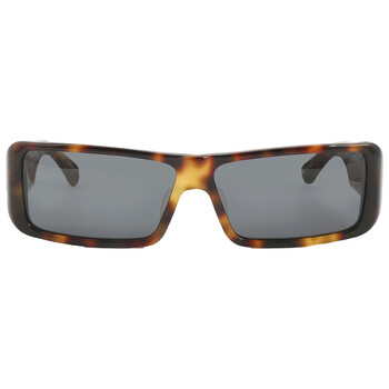 X Linda Farrow Grey Green Browline Sunglasses DVN157C5SUN