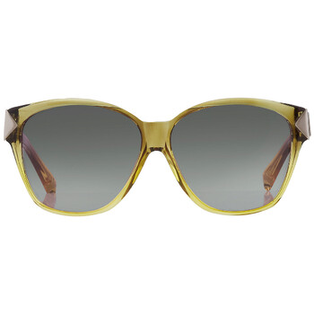 X Linda Farrow Light Green Gradient Square Sunglasses YY15 PICK C1