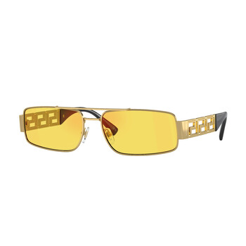 Yellow Mirror Rectangular Sunglasses VE2257 1002C9