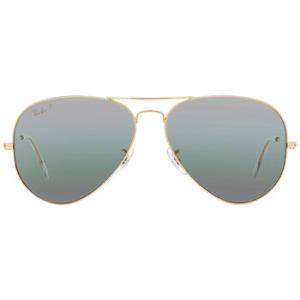 Aviator Chromance SilverGreen Pilot Sunglasses RB3025 9196G4