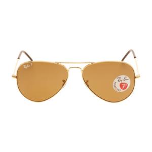 Aviator Classic Polarized Brown Pilot Sunglasses RB3025 00157