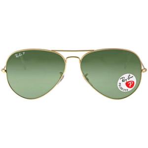 Aviator Classic Polarized Green Sunglasses RB3025 00158