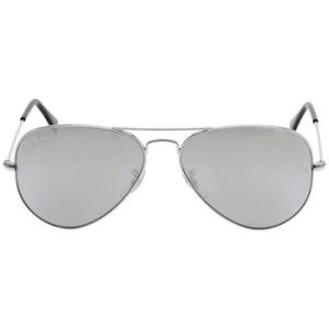 Aviator Classic Polarized Grey Mirror Sunglasses RB3025 00359