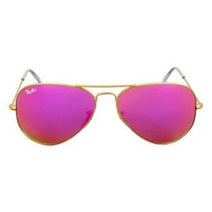 Aviator Flash Lenses Cyclamen Sunglasses RB3025 1124T