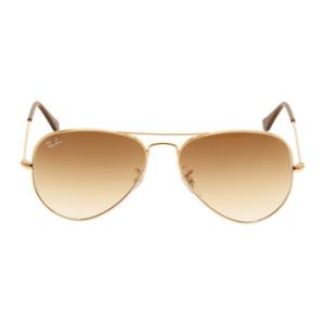 Aviator Gradient Light Brown Pilot Sunglasses RB3025 00151