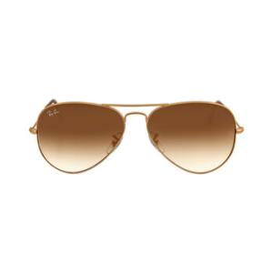 Aviator Gradient Light Brown Sunglasses RB3025 00151