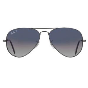 Aviator Gradient Polarized BlueGray Pilot Sunglasses RB3025 00478