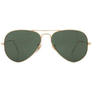 Aviator Large Metal Green Aviator Sunglasses RB3025 W3400