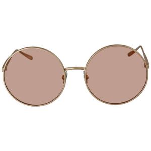 Azzedine Alaia Brown Round Sunglasses AA0015S003