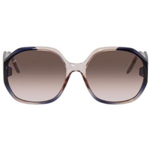 Beige Geometric Sunglasses SF943S 083