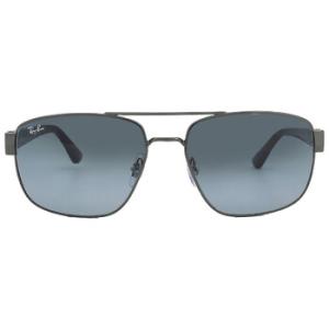 Blue Gradient Grey Aviator Sunglasses RB3663 0043M