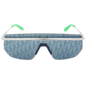 Blue Mirror Logo Shield Sunglasses DIORMOTION M1I F0B8