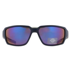 Blue Mirror Wrap Sunglasses HD0672S 91X