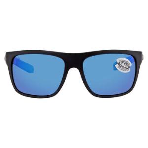 Broadbill Blue Mirror Polarized Glass Rectangular Sunglasses 6S9021 902120