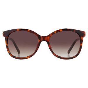 Brown Gradient Oval Sunglasses GF0394 52F