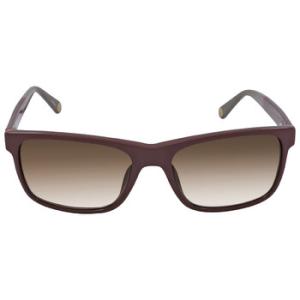 Brown Gradient Rectangular Sunglasses SHE657 0GFP