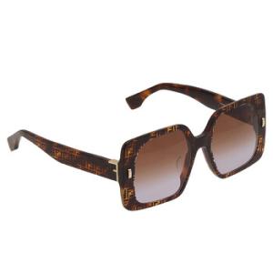 Brown Gradient Square Sunglasses FE40036U 55F