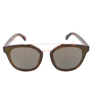 Brown Mirror Round Sunglasses KC2835