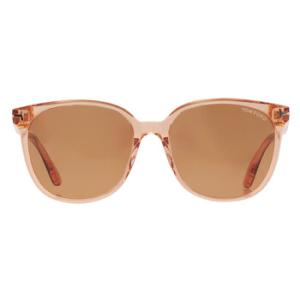 Brown Oval Sunglasses FT0972K 45E