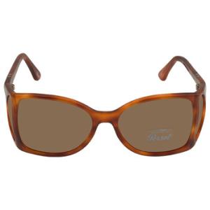 Brown Wrap Sunglasses PO0005 9653