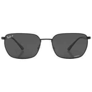Chromance Dark Grey Rectangular Sunglasses RB3684CH 002K8