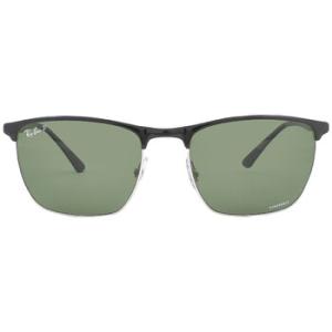 Chromance Polarized Dark Green Square Sunglasses RB3686 9144P1