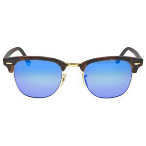 Clubmaster Blue Flash Sunglasses RB3016 114517