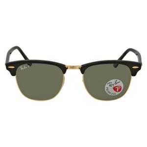 Clubmaster Classic Polarized Green Classic G15 Square Sunglasses RB3016 90158