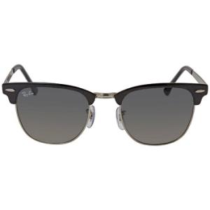 Clubmaster Metal Grey Gradient Square Sunglasses RB3716 900471