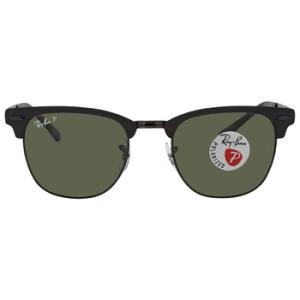 Clubmaster Metal Polarized Green Classic G15 Sunglasses RB3716 18658