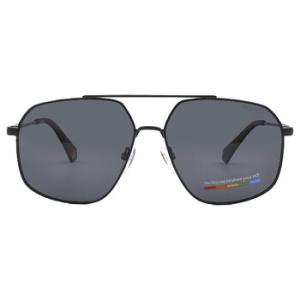 Core Polarized Grey Navigator Sunglasses PLD 6173S 0807M9