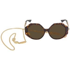 Dark Brown Geometric Sunglasses VE4395 534673