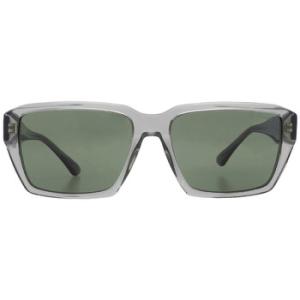 Dark Green Rectangular Sunglasses EA4186 536271