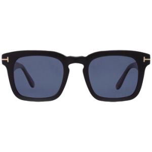 Dax Polarized Blue Square Sunglasses FT0751 01V