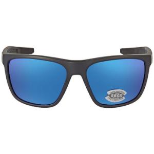 FERG Blue Mirror Polarized Glass 580G Rectangular Sunglasses FRG 11 OBMGLP
