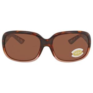 GANNET Copper Polarized Rectangular Sunglasses GNT 120 OCP