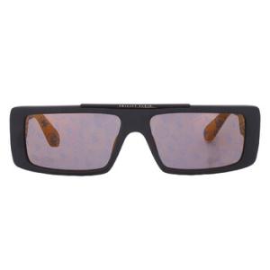 Gold Logo Rectangular Sunglasses SPP003M 703L