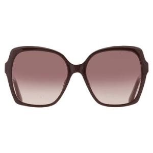 Gradient Bordeaux Butterfly Ladies Sunglasses GF6191 69T