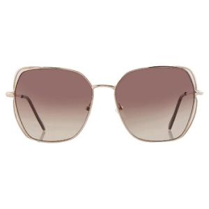 Gradient Brown Browline Sunglasses GF0416 32F