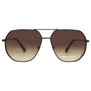 Gradient Brown Pilot Sunglasses SE6150 01F